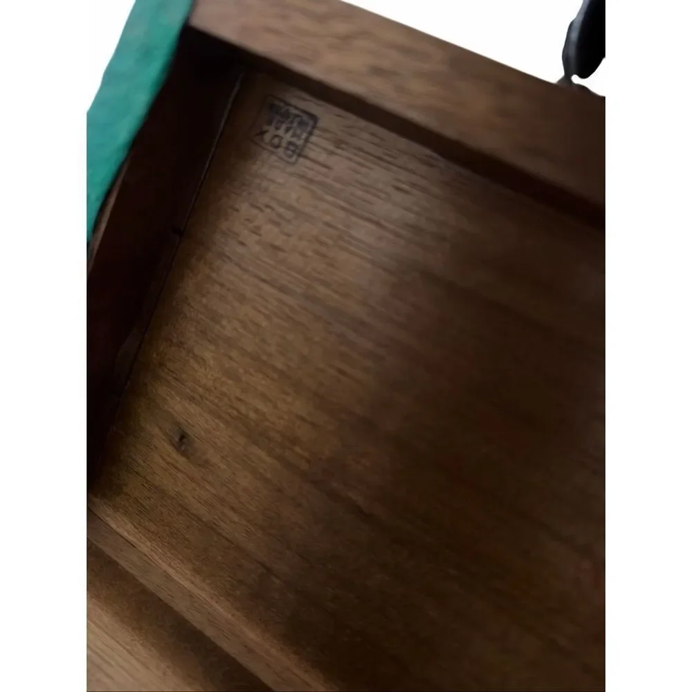 Vintage Antique Japanese Handcrafted Wood Tansu Jewelry  Chest Box 11.75”